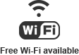 Free Wi-Fi available